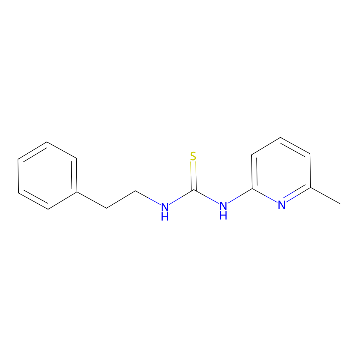 1-(6-Methyl-2-pyridinyl)-3-(2-phenylethyl)thiourea molecular structure, CAS 180799-49-9