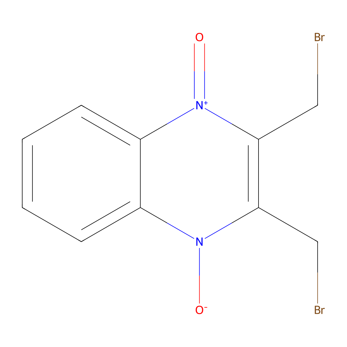 2,3-Bis(bromomethyl)quinoxaline-1,4-dioxide molecular structure, CAS 18080-67-6