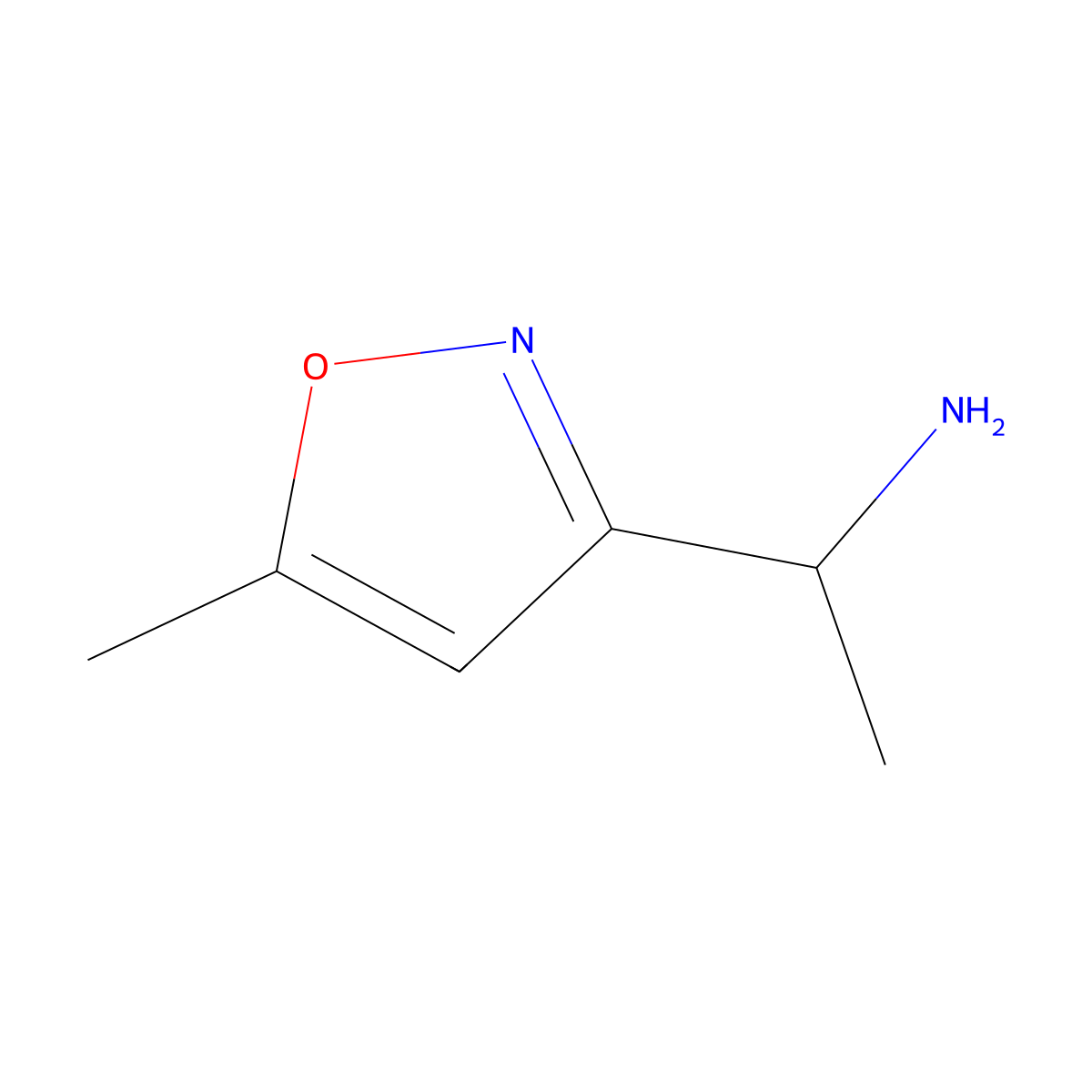 (1R)-1-(5-Methyl-1,2-oxazol-3-yl)ethan-1-amine molecular structure, CAS 1808068-52-1