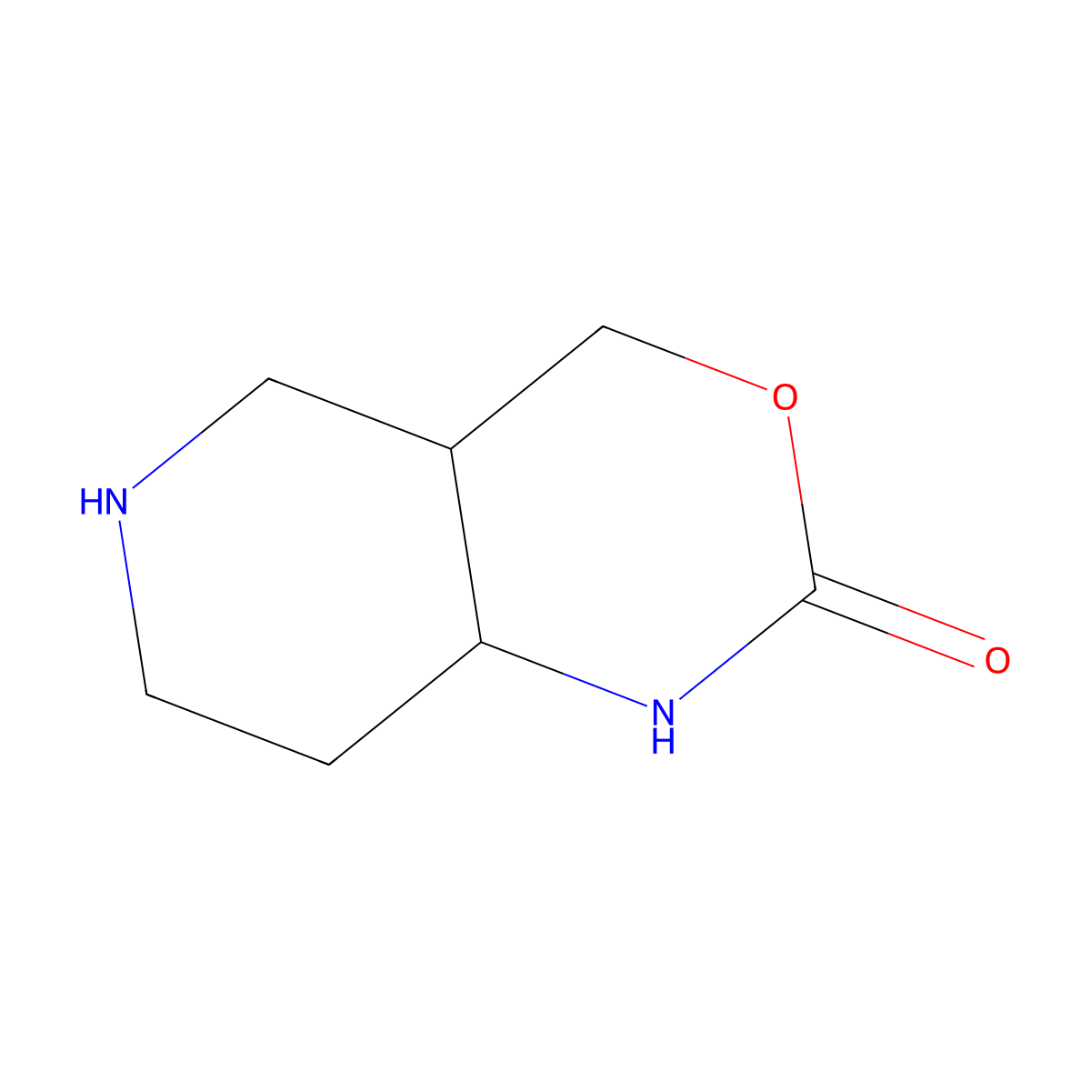 Rac-(4ar,8ar)-octahydro-1h-pyrido[4,3-d][1,3]oxazin-2-one molecular structure, CAS 1808068-65-6