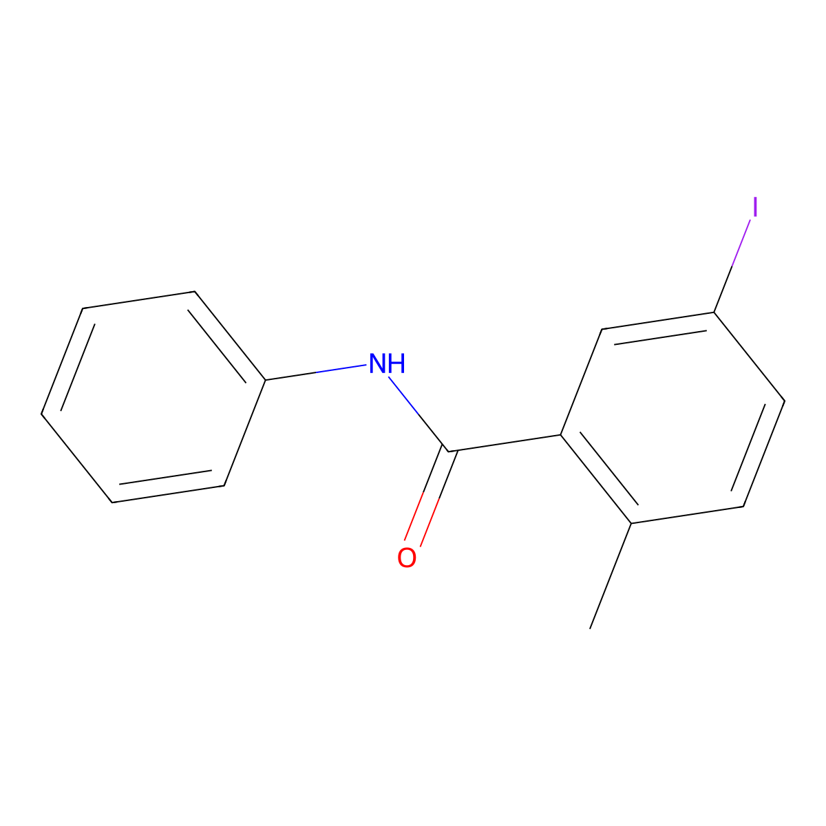 5-Iodo-2-methyl-N-phenylbenzamide molecular structure, CAS 1808081-94-8