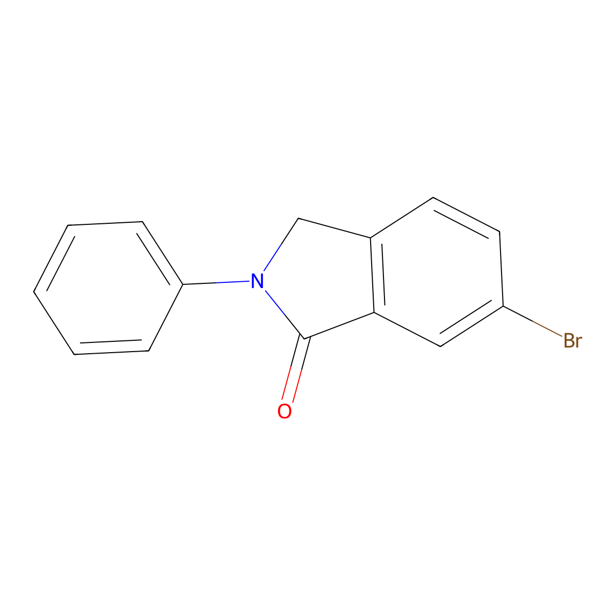 6-Bromo-2-phenylisoindolin-1-one molecular structure, CAS 1808081-96-0