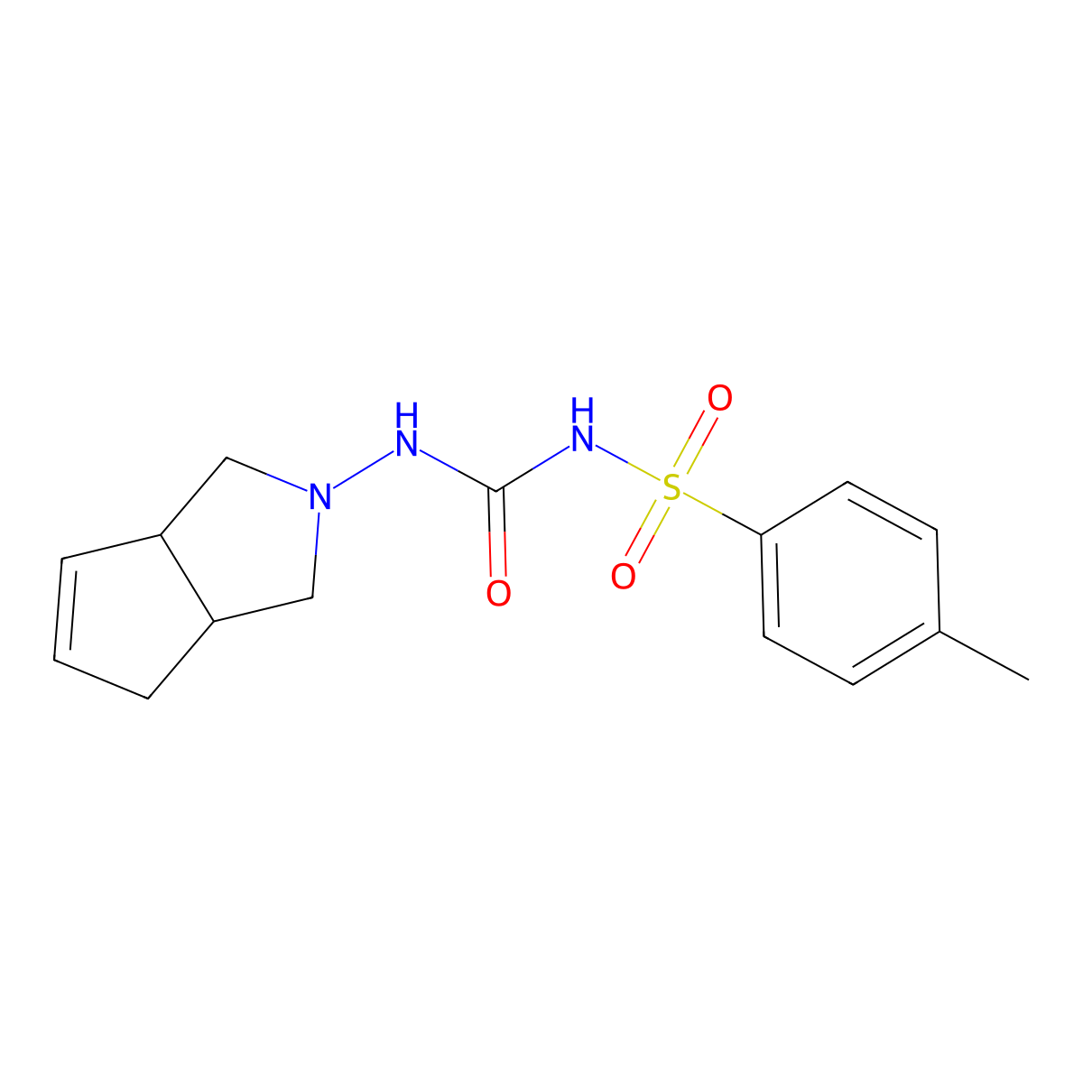 6,7-Dehydro Gliclazide molecular structure, CAS 1808087-53-7