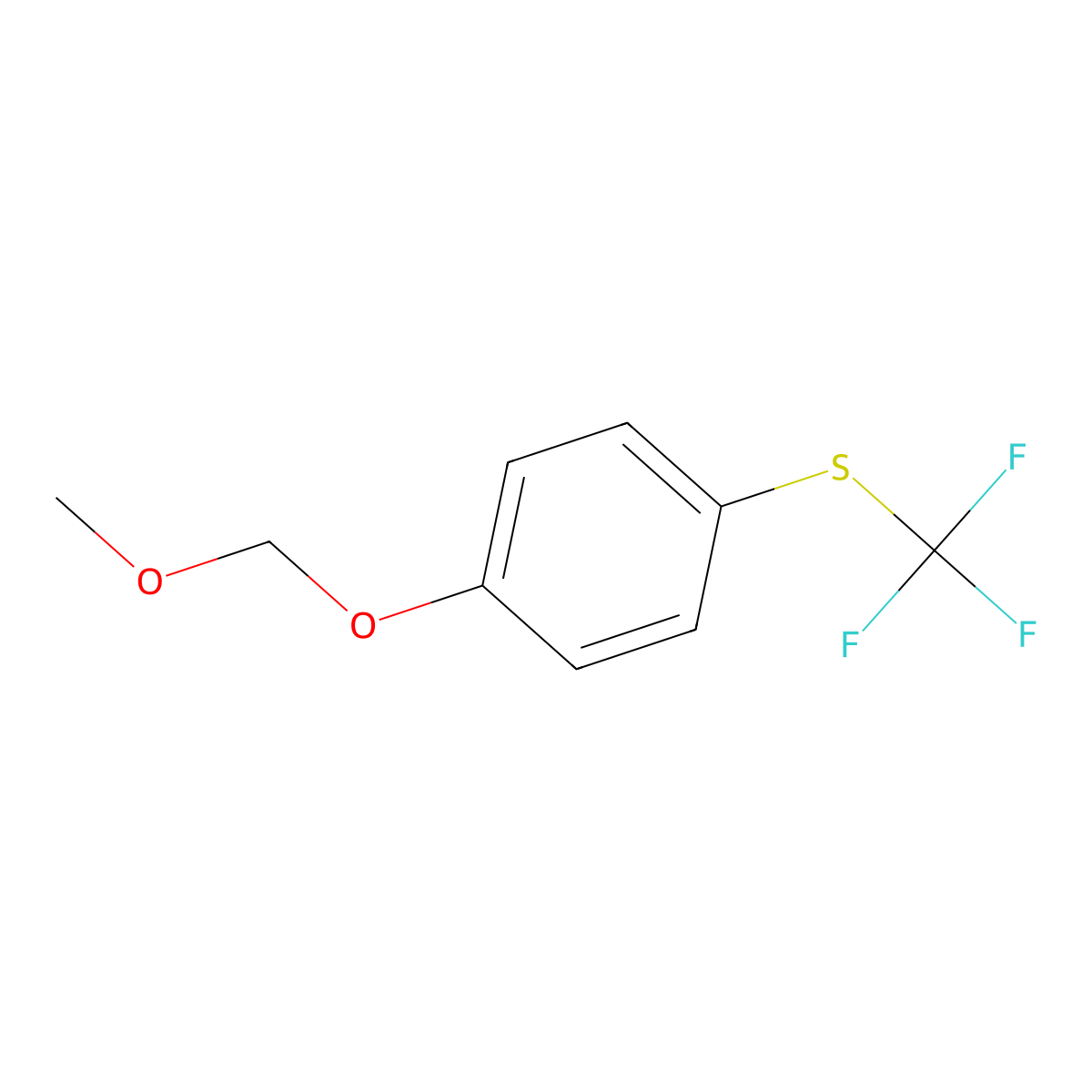 (4-(Methoxymethoxy)phenyl)(trifluoromethyl)sulfane molecular structure, CAS 1808089-05-5