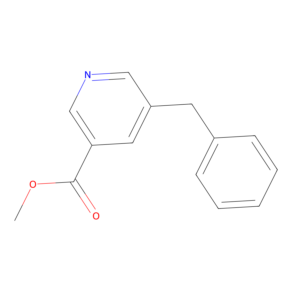 Methyl 5-benzylnicotinate molecular structure, CAS 1808089-45-3