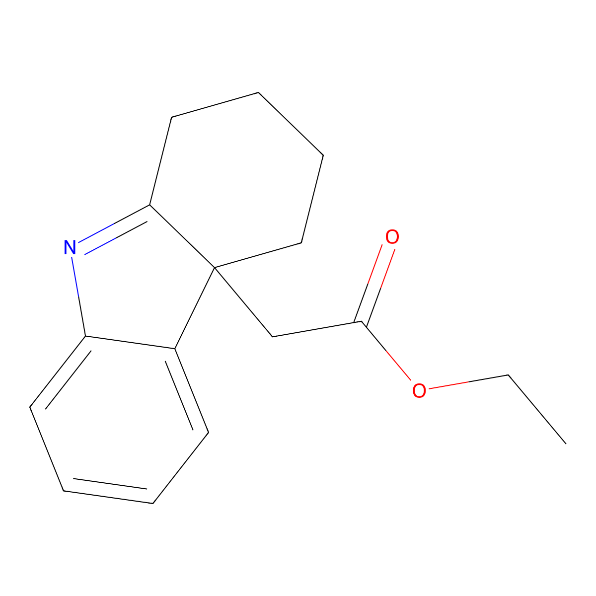 ethyl 2-(2,3,4,4a-tetrahydro-1H-carbazol-4a-yl)acetate molecular structure, CAS 1808094-73-6