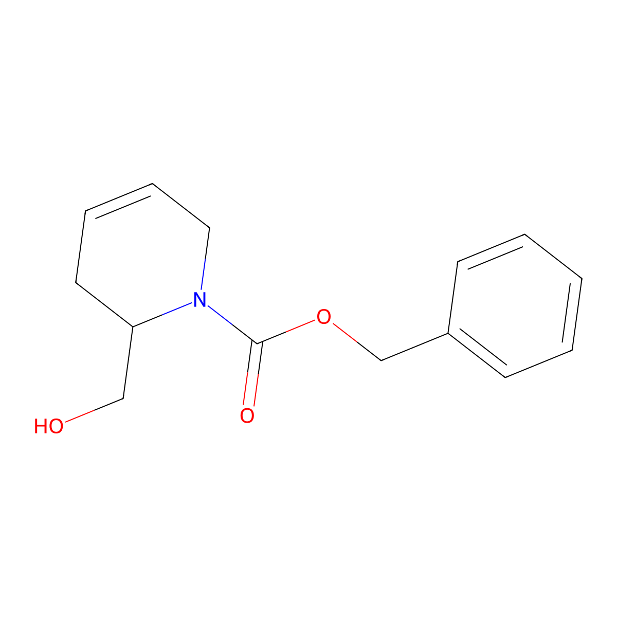 (S)-Benzyl 6-(hydroxymethyl)-5,6-dihydropyridine-1(2H)-carboxylate molecular structure, CAS 1808097-71-3