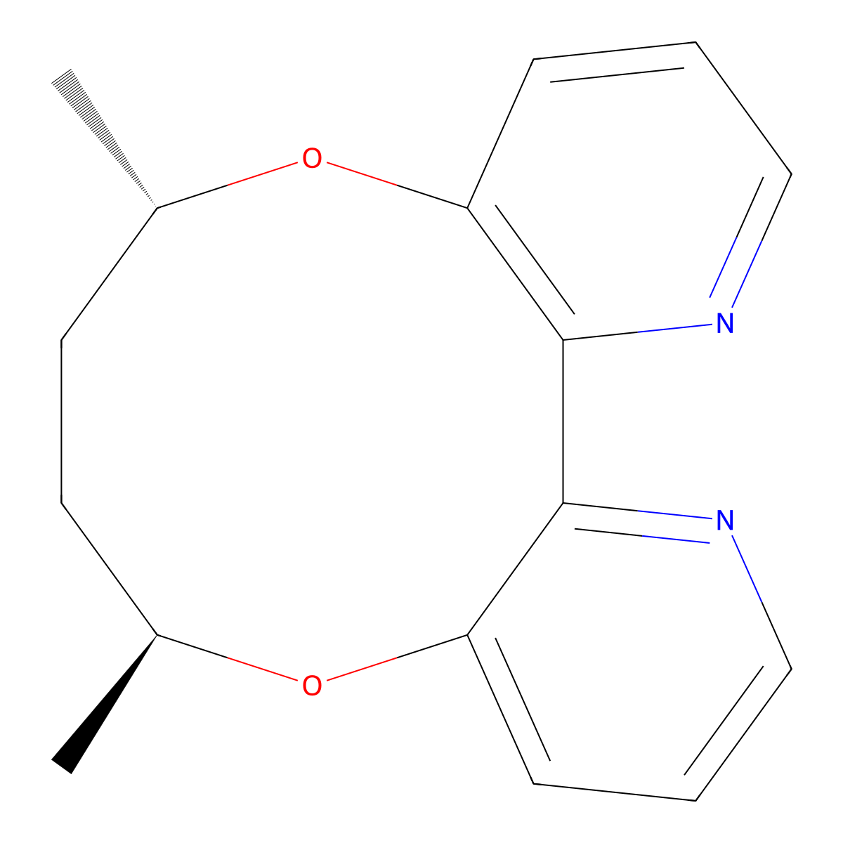 (6S,9S,14aR)-6,9-Dimethyl-6,7,8,9-tetrahydro-[1,6]dioxecino[3,2-b:4,5-b']dipyridine molecular structure, CAS 1808220-75-8