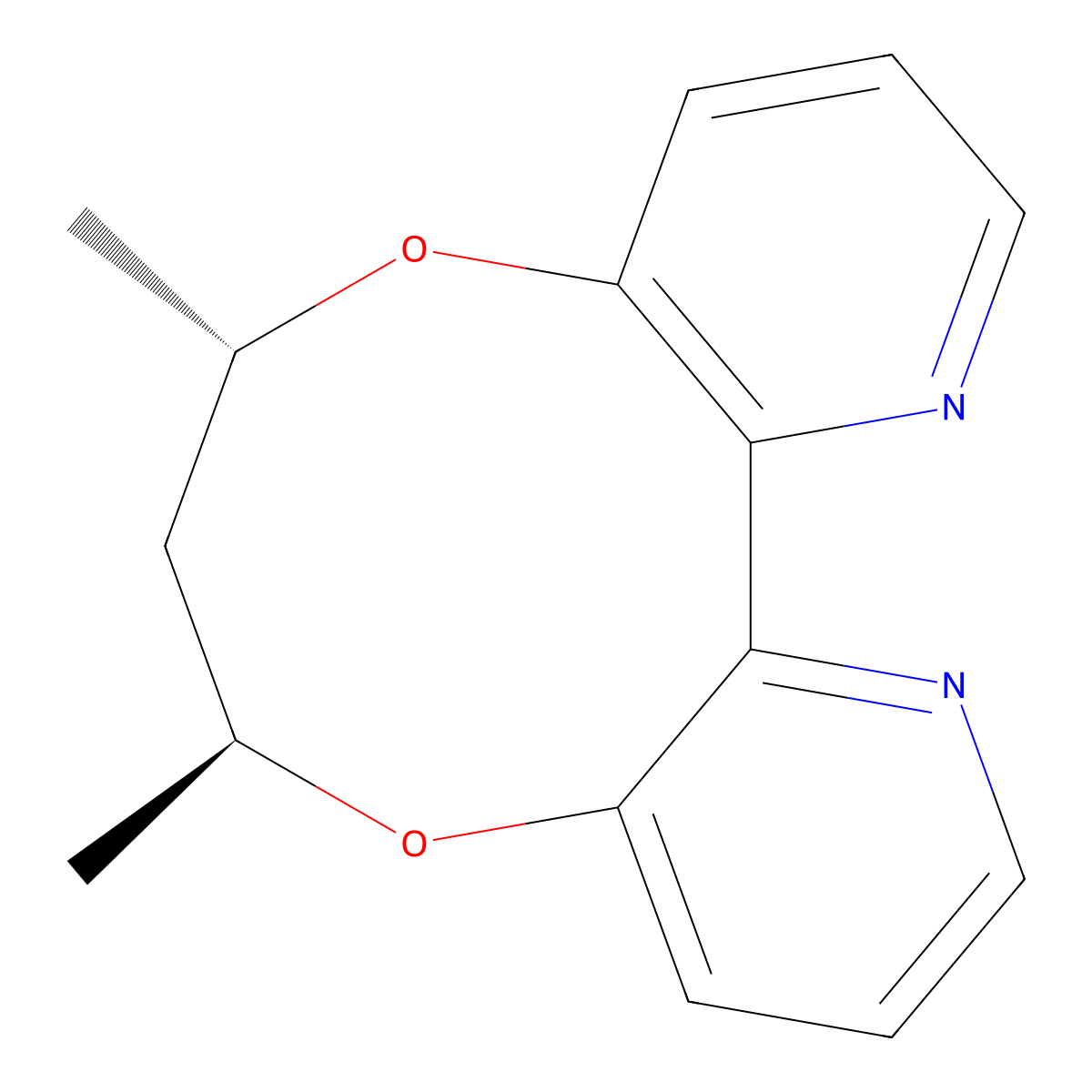 (6S,8S,13aR)-7,8-Dihydro-6,8-dimethyl-6H-[1,5]dioxonino[7,6-b:8,9-b']dipyridine molecular structure, CAS 1808220-99-6