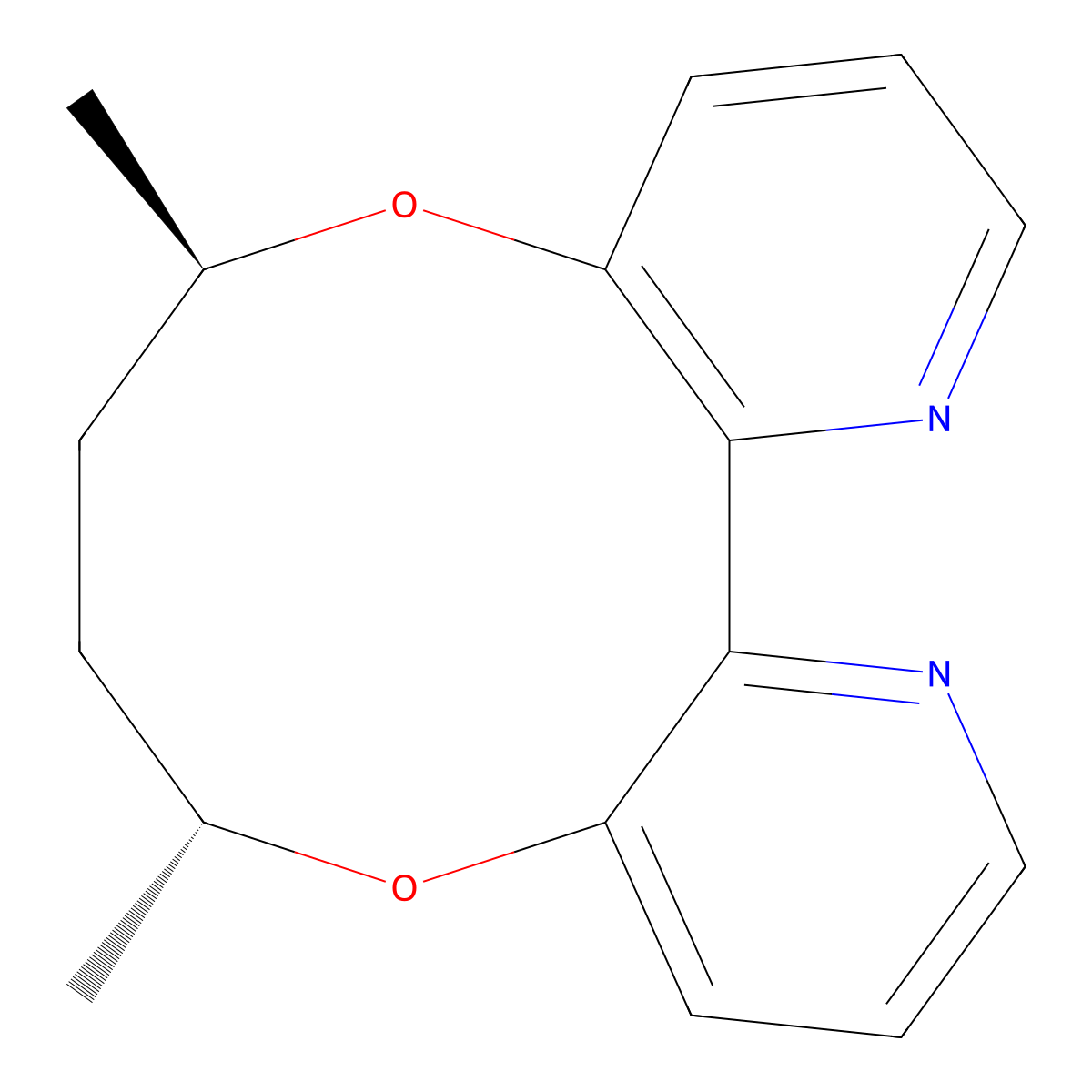 (6R,9R,14aS)-6,9-Dimethyl-6,7,8,9-tetrahydro-[1,6]dioxecino[3,2-b:4,5-b']dipyridine molecular structure, CAS 1808221-00-2