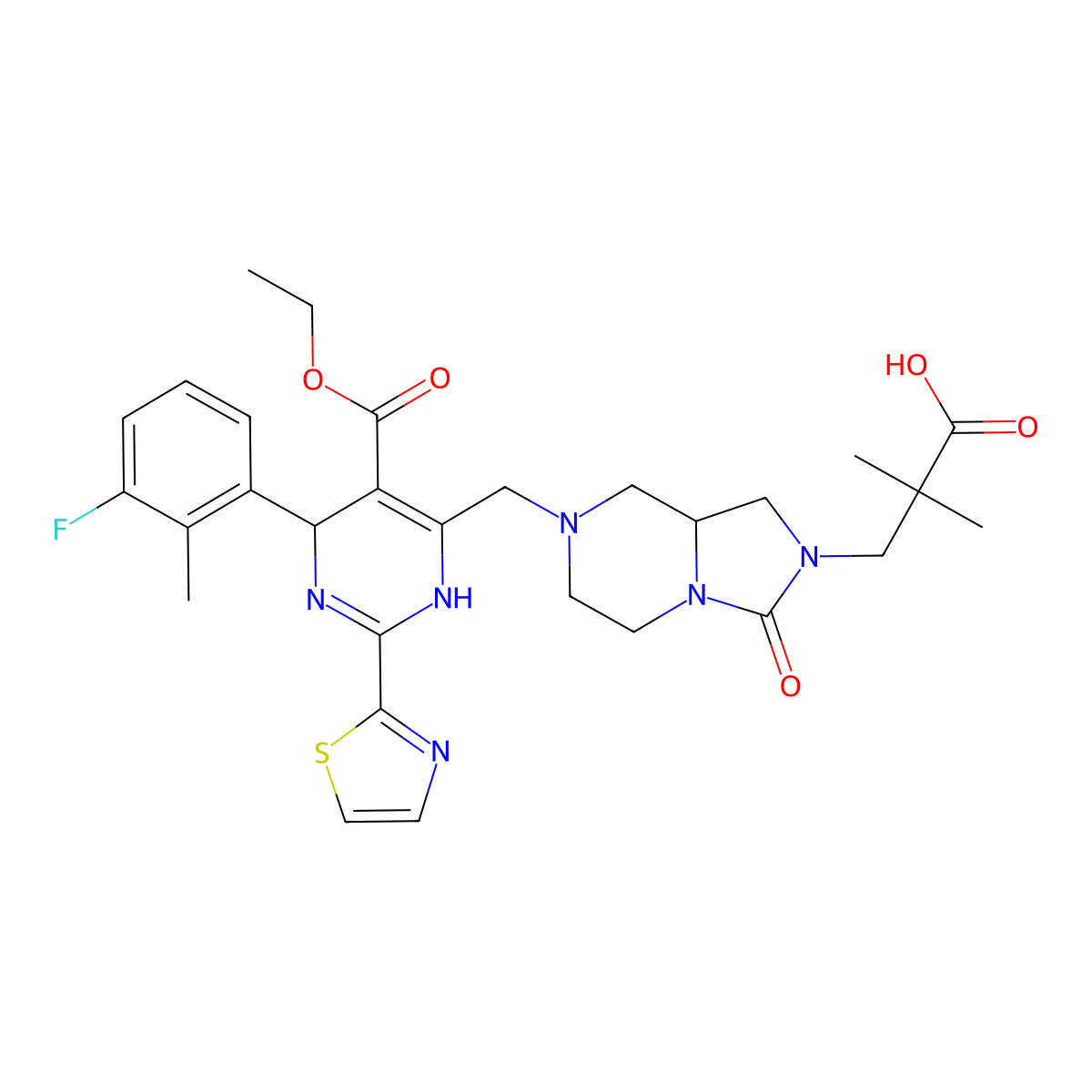 Linvencorvir molecular structure, CAS 1808248-05-6