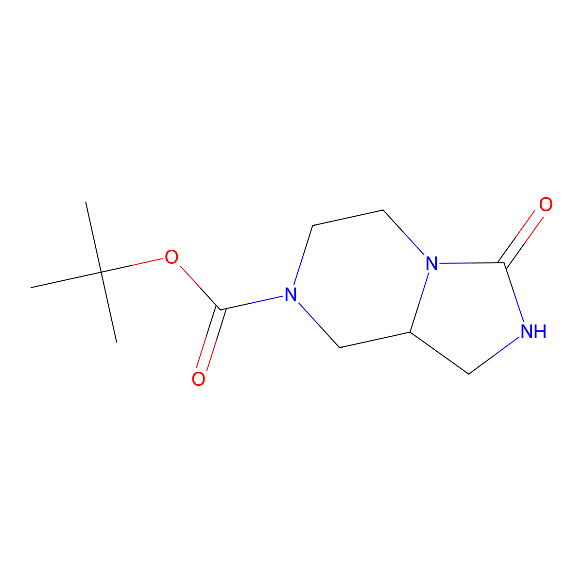 tert-Butyl (S)-3-oxohexahydroimidazo[1,5-a]pyrazine-7(1H)-carboxylate molecular structure, CAS 1808248-64-7