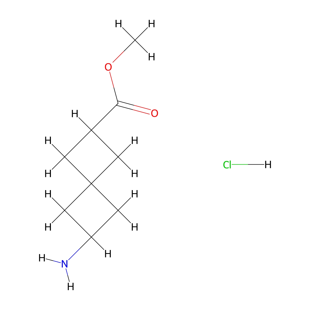 Methyl 6-aminospiro[3.3]heptane-2-carboxylate hydrochloride molecular structure, CAS 1808249-67-3