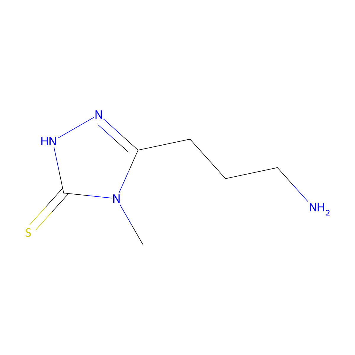 5-(3-Aminopropyl)-4-methyl-4H-1,2,4-triazole-3-thiol molecular structure, CAS 1808449-92-4
