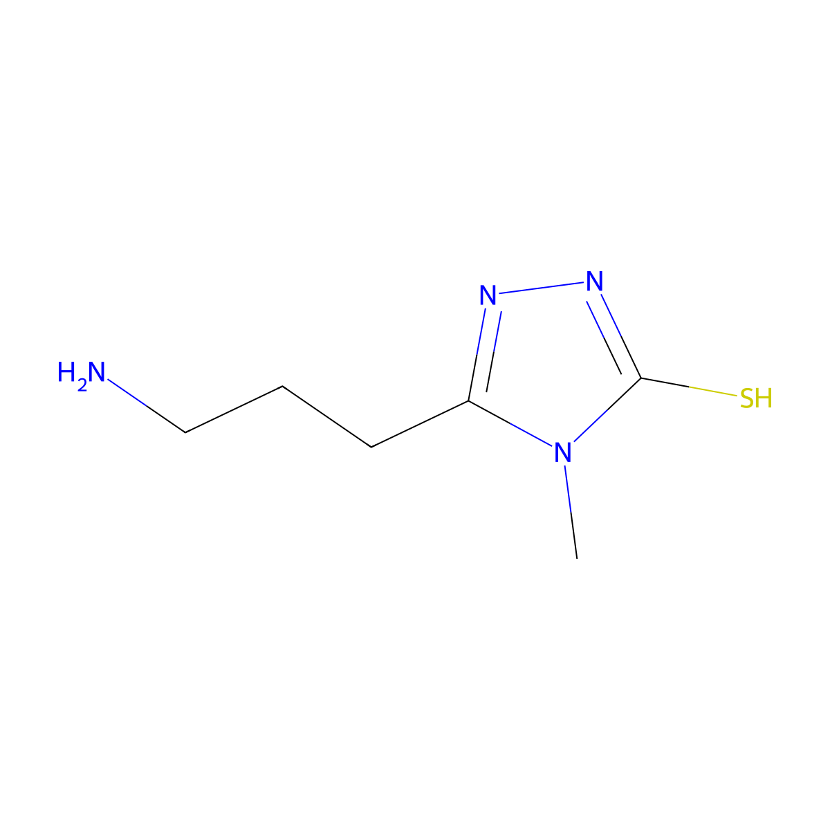 5-(3-Aminopropyl)-4-methyl-4H-1,2,4-triazole-3-thiol molecular structure, CAS 1808449-92-4
