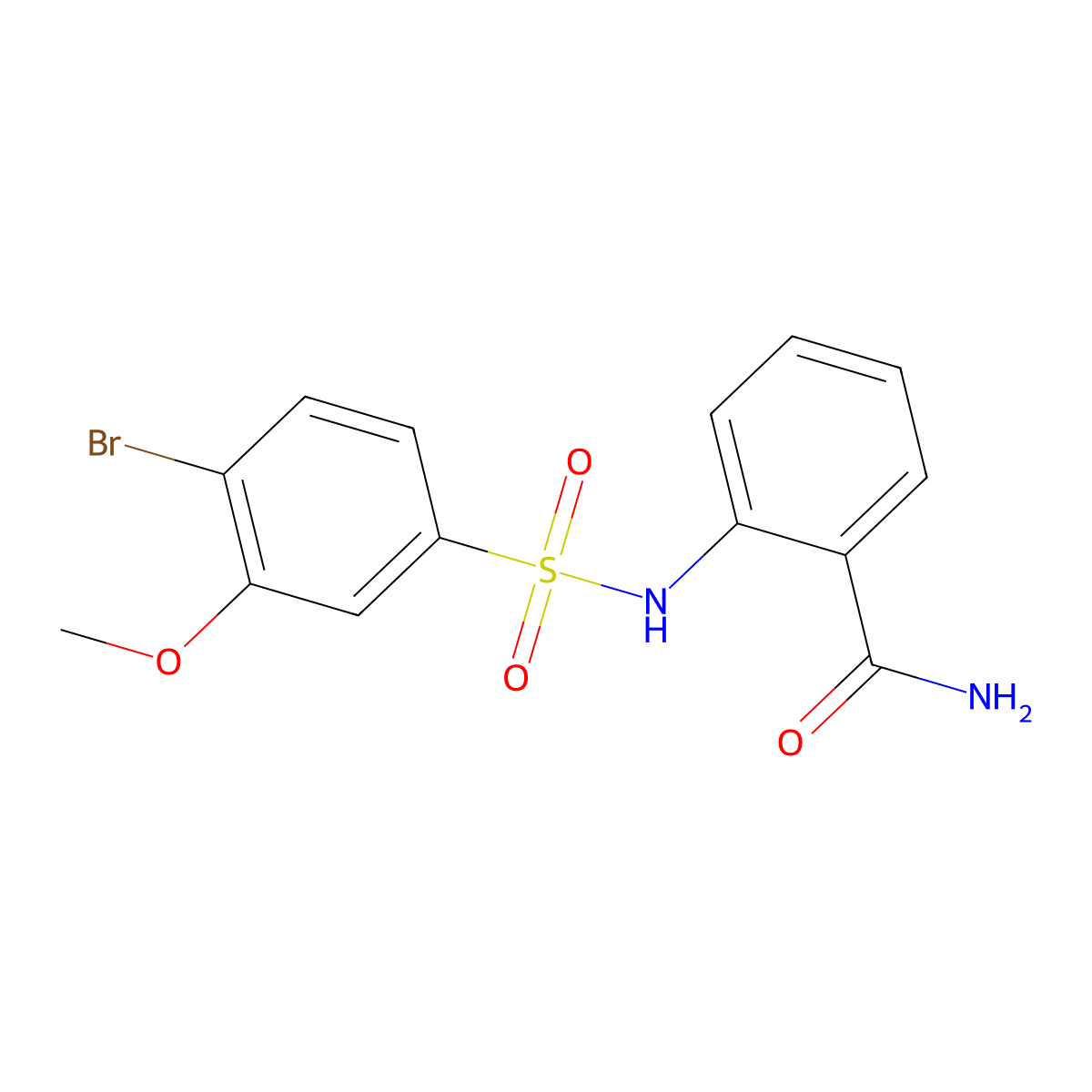 2-(4-Bromo-3-methoxybenzenesulfonamido)benzamide molecular structure, CAS 1808460-03-8