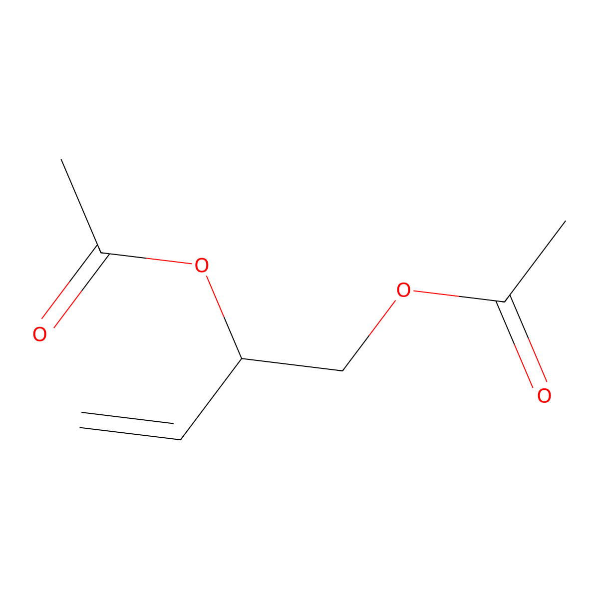 3,4-Diacetoxy-1-butene molecular structure, CAS 18085-02-4