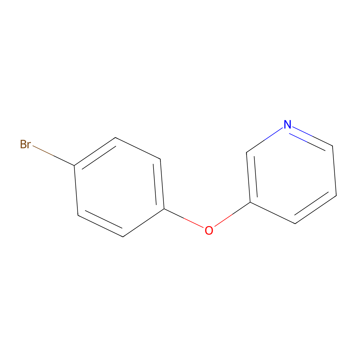 3-(4-Bromophenoxy)-pyridine molecular structure, CAS 18085-61-5