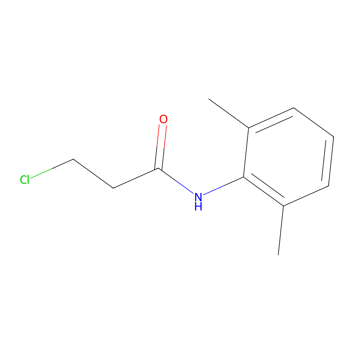 3-Chloro-2',6'-propionoxylidide molecular structure, CAS 18085-76-2