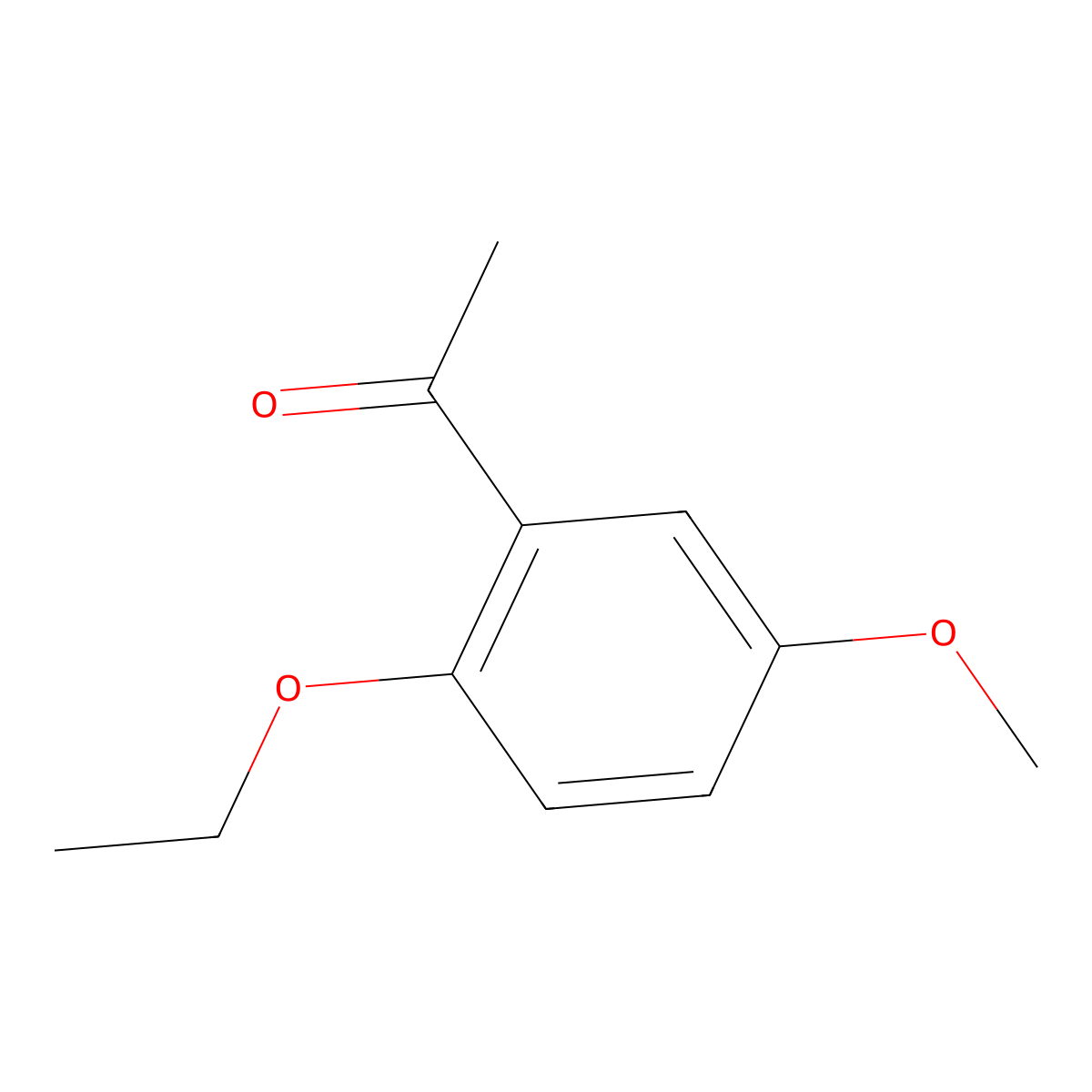 1-(2-Ethoxy-5-methoxyphenyl)ethan-1-one molecular structure, CAS 18086-32-3