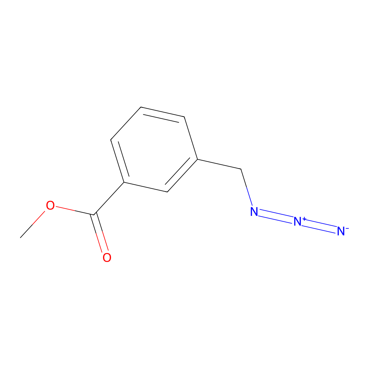 Methyl 3-(azidomethyl)benzoate molecular structure, CAS 180863-54-1