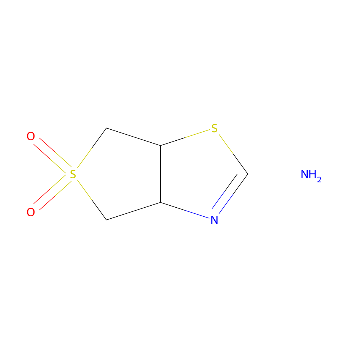 (3aR,6aR)-2-imino-hexahydro-5lambda6-thieno[3,4-d][1,3]thiazole-5,5-dione molecular structure, CAS 1808655-54-0