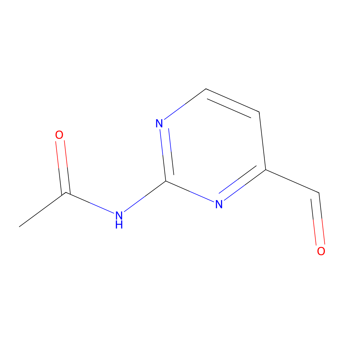 N-(4-Formylpyrimidin-2-yl)acetamide molecular structure, CAS 180869-44-7