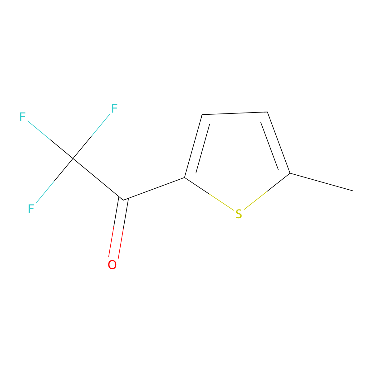 2-Methyl-5-trifluoroacetylthiophene molecular structure, CAS 18087-61-1