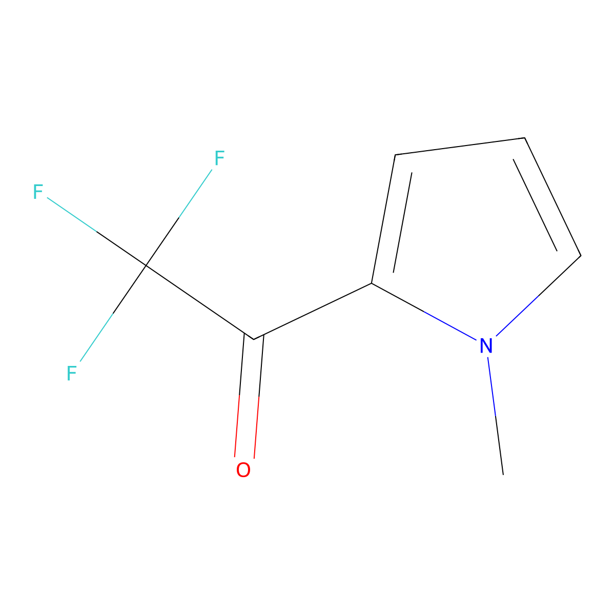 2,2,2-Trifluoro-1-(1-methyl-1H-pyrrol-2-yl)ethan-1-one molecular structure, CAS 18087-62-2