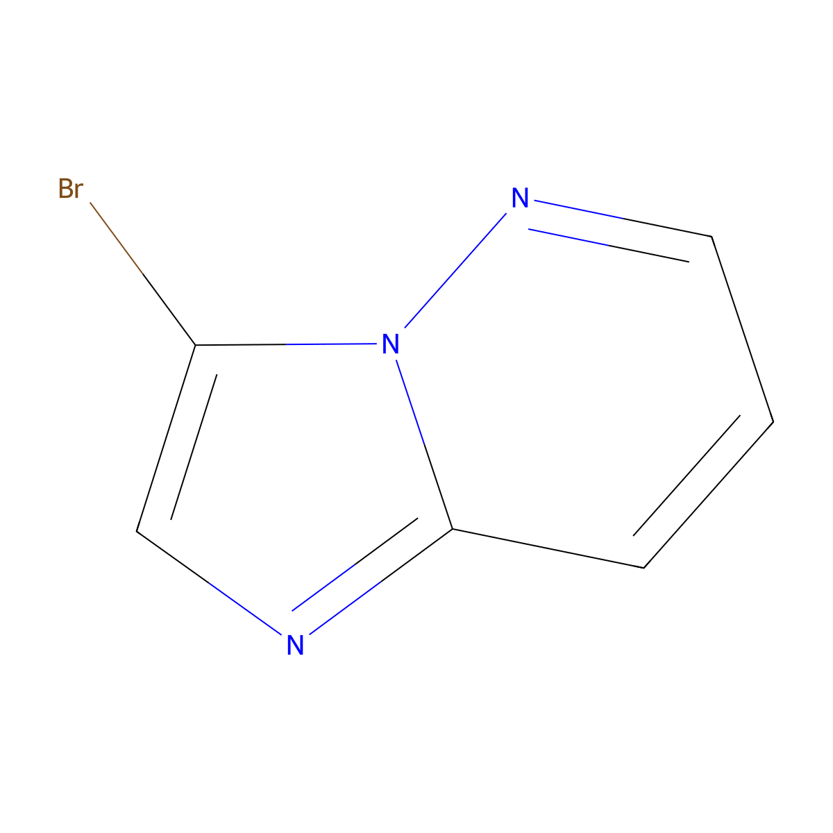 3-Bromoimidazo(1,2-b)pyridazine molecular structure, CAS 18087-73-5
