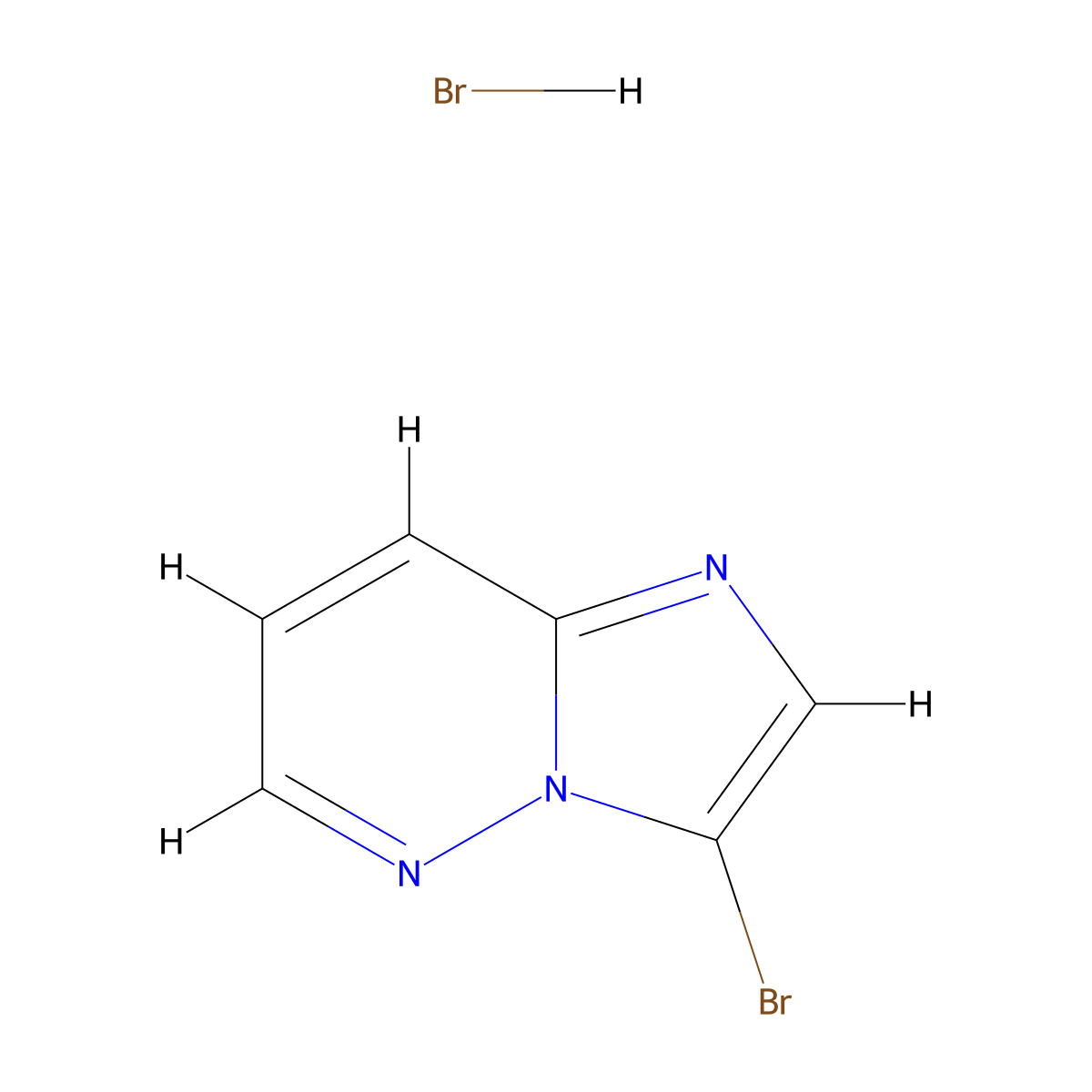 3-Bromoimidazo[1,2-b]pyridazine hydrobromide molecular structure, CAS 18087-74-6