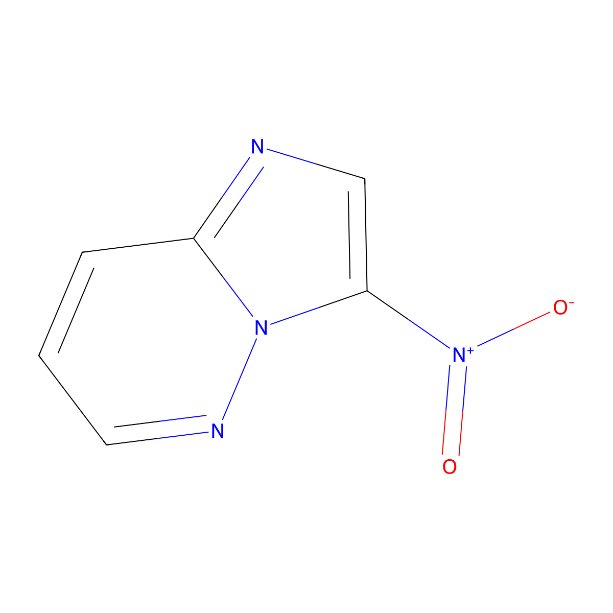 3-Nitroimidazo(1,2-b)pyridazine molecular structure, CAS 18087-75-7