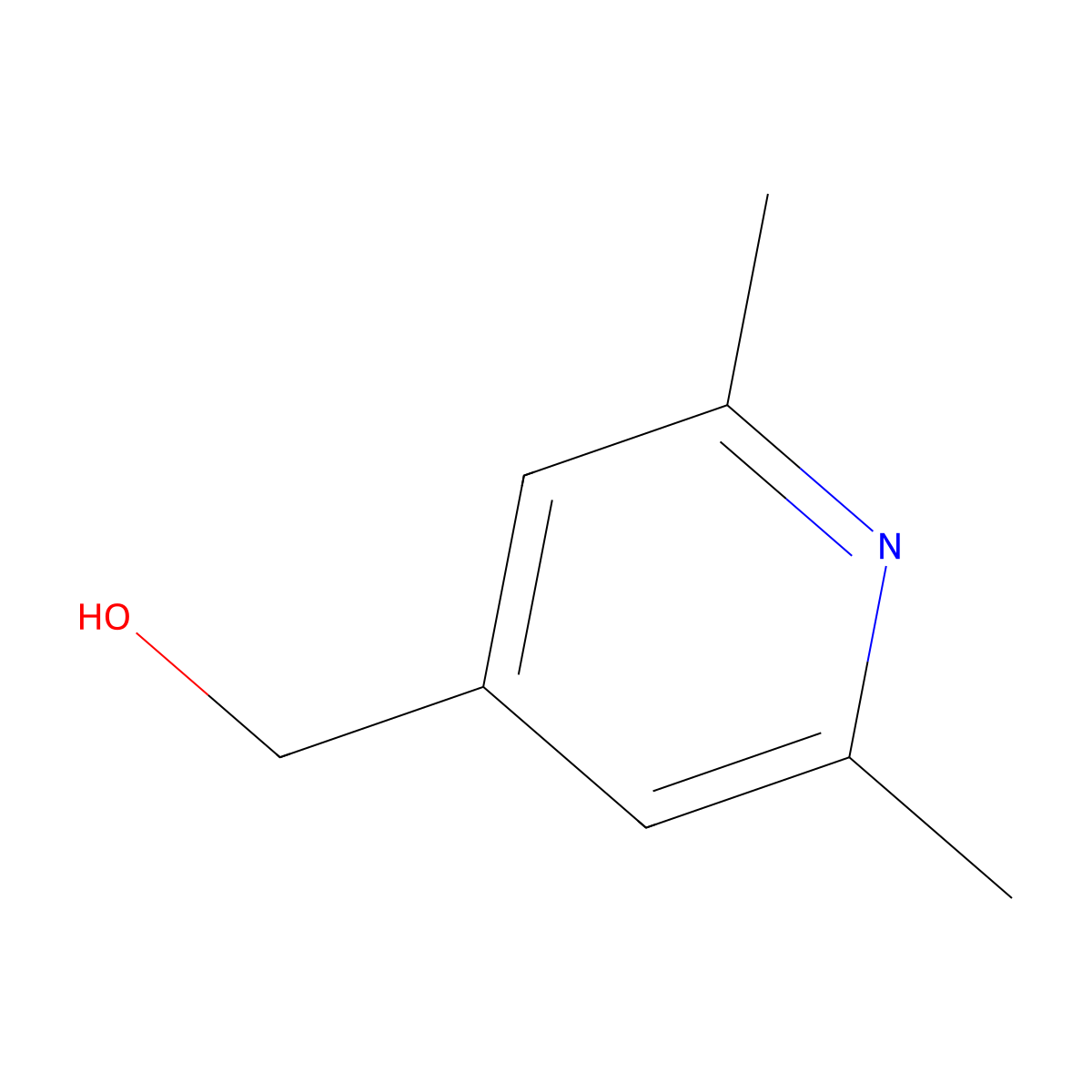 2,6-Dimethyl-4-(hydroxymethyl)pyridine molecular structure, CAS 18088-01-2