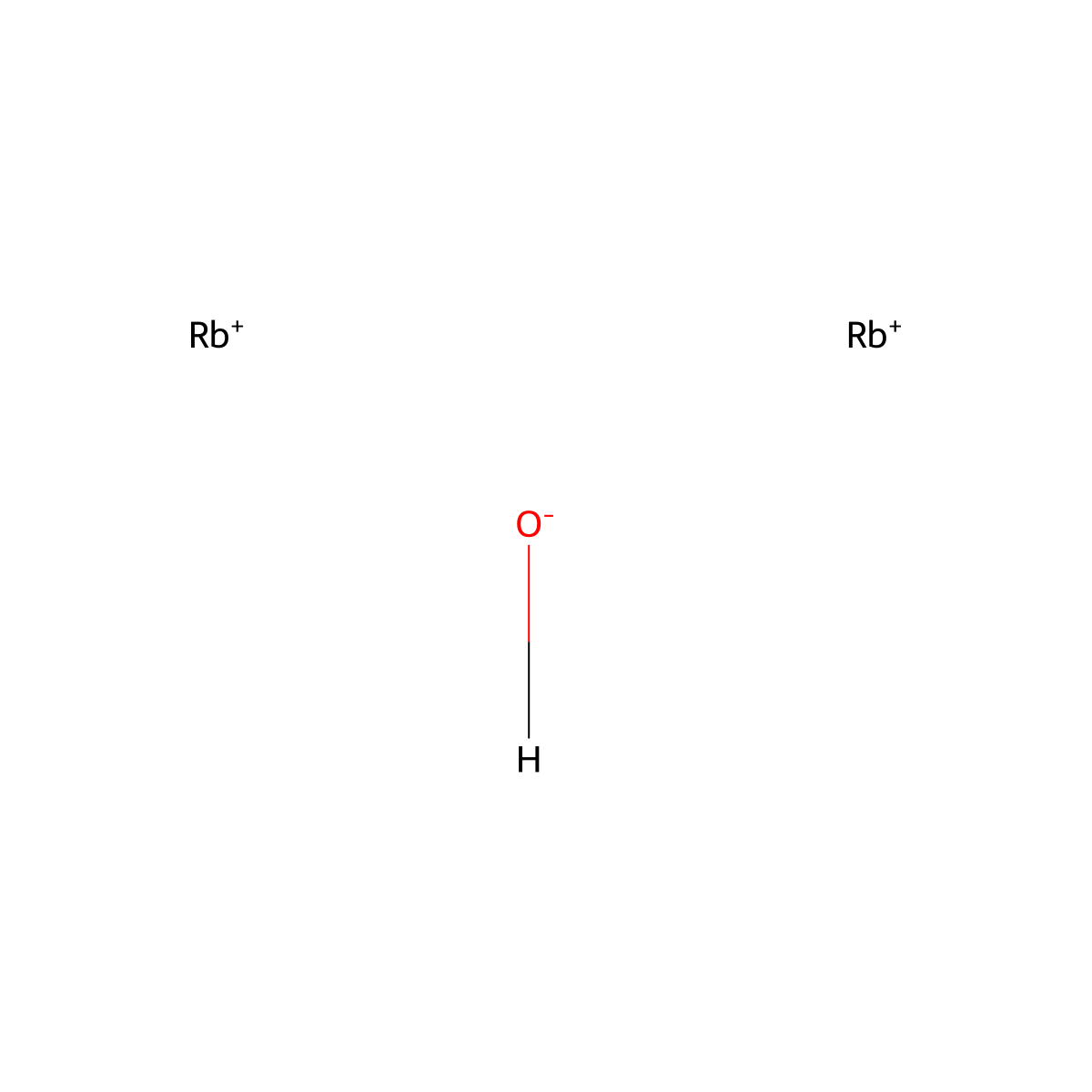 Rubidium oxide (Rb2O) molecular structure, CAS 18088-11-4