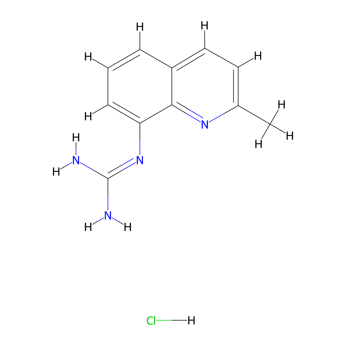 N-(2-methylquinolin-8-yl)guanidine hydrochloride molecular structure, CAS 1808853-09-9