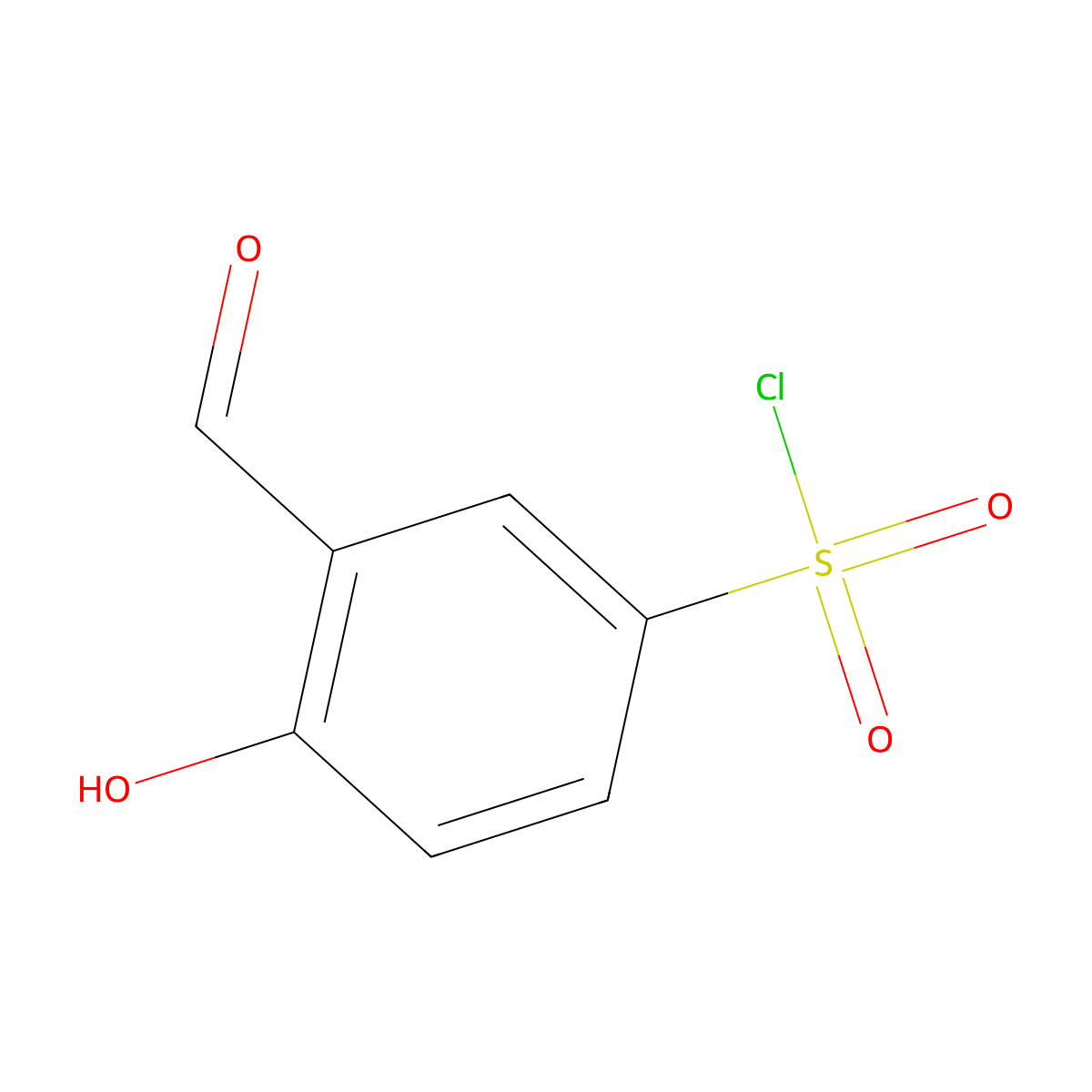 3-Formyl-4-hydroxybenZenesulfonyl chloride molecular structure, CAS 1808989-04-9