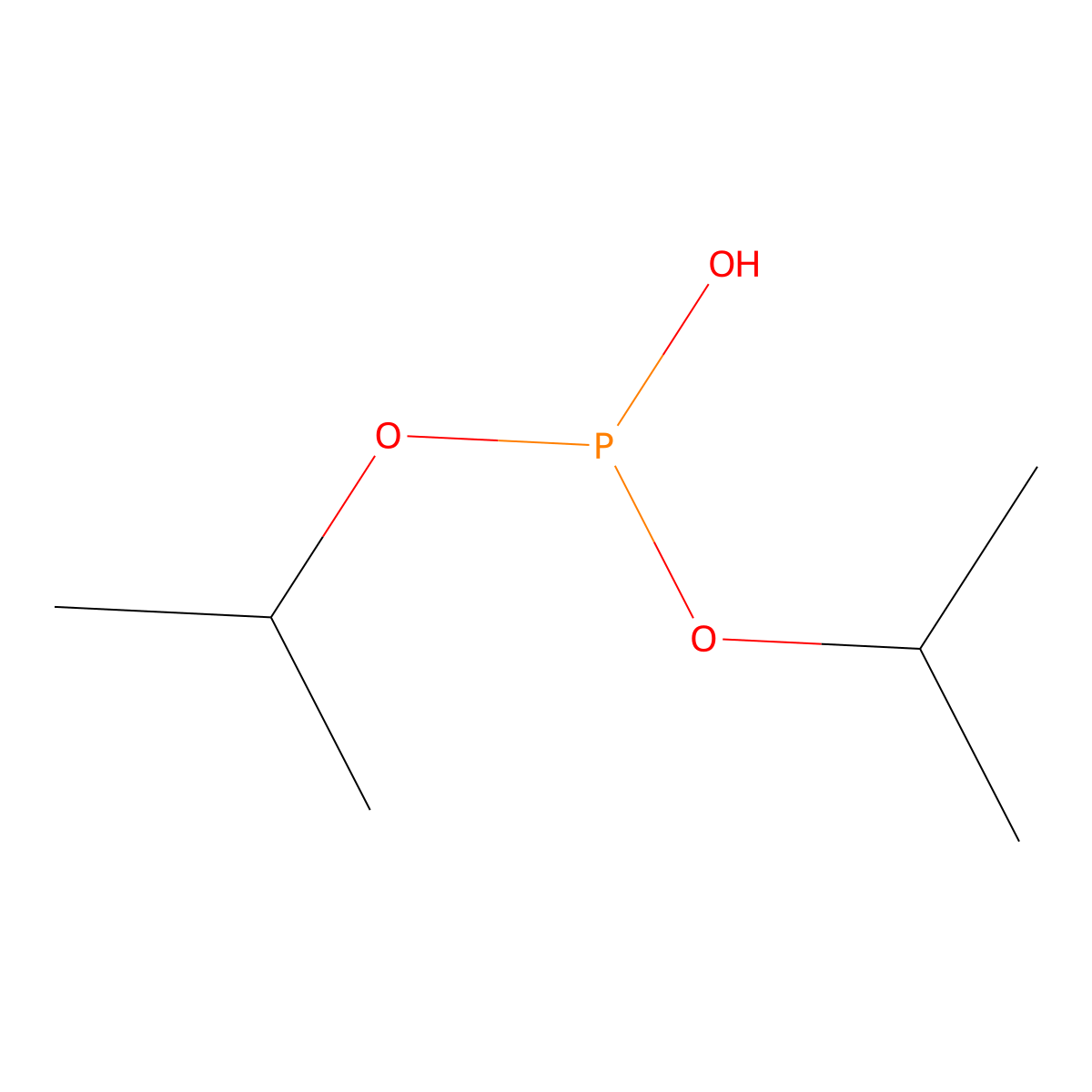 Dipropan-2-yl hydrogen phosphite molecular structure, CAS 1809-20-7