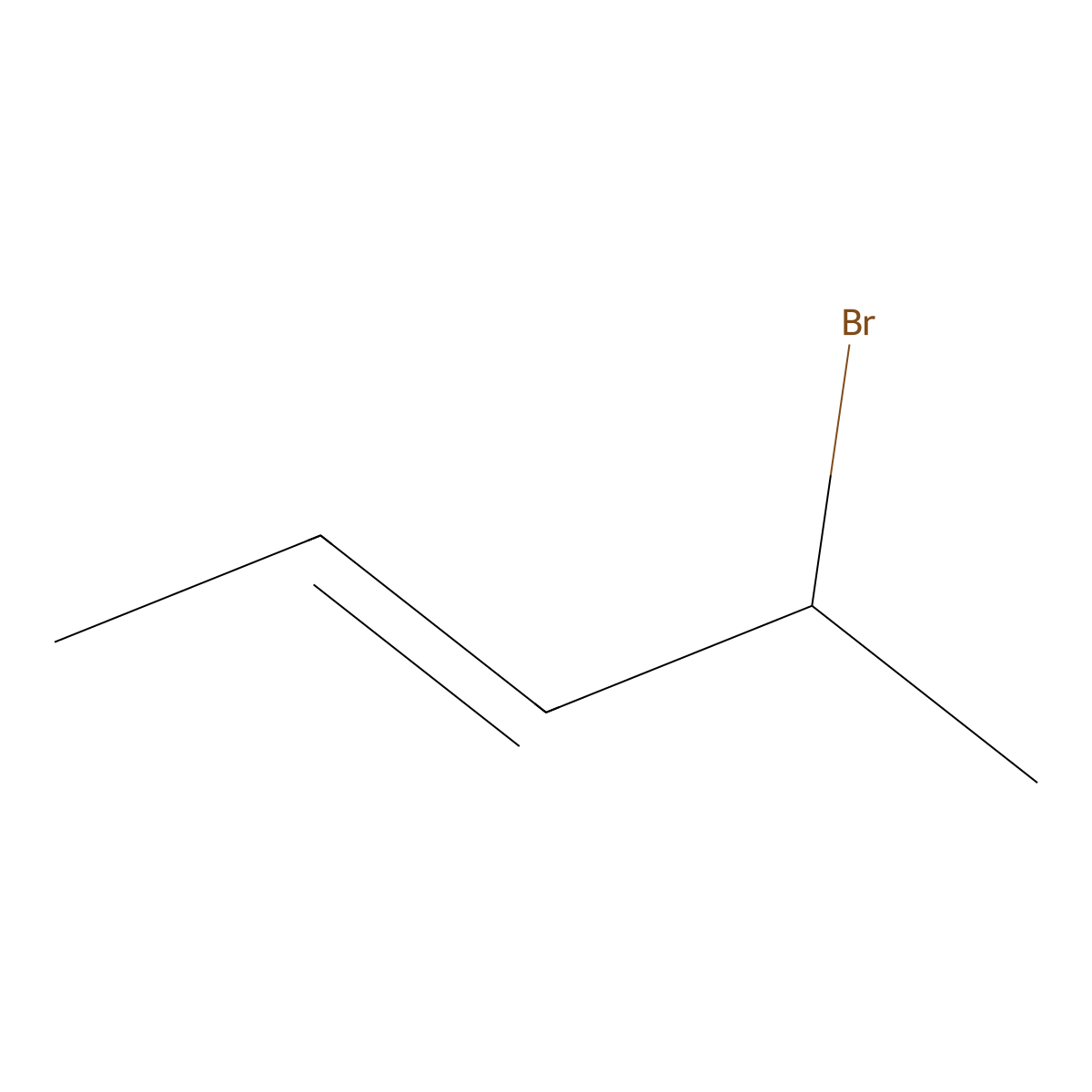 4-Bromo-2-pentene molecular structure, CAS 1809-26-3