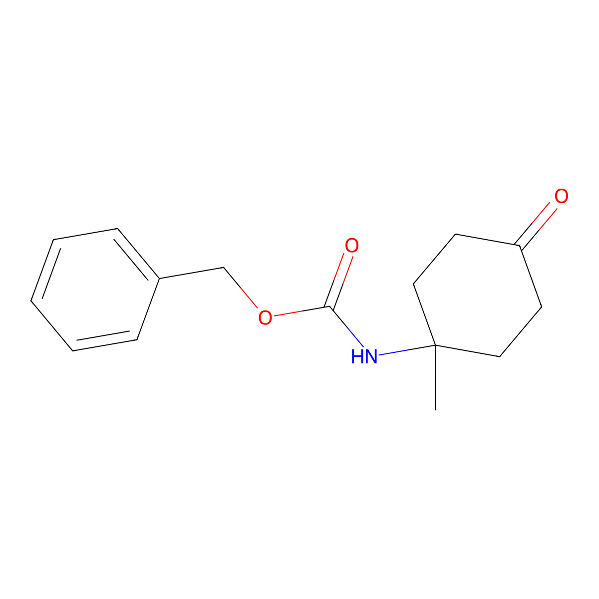 benzyl N-(1-methyl-4-oxocyclohexyl)carbamate molecular structure, CAS 1809076-63-8