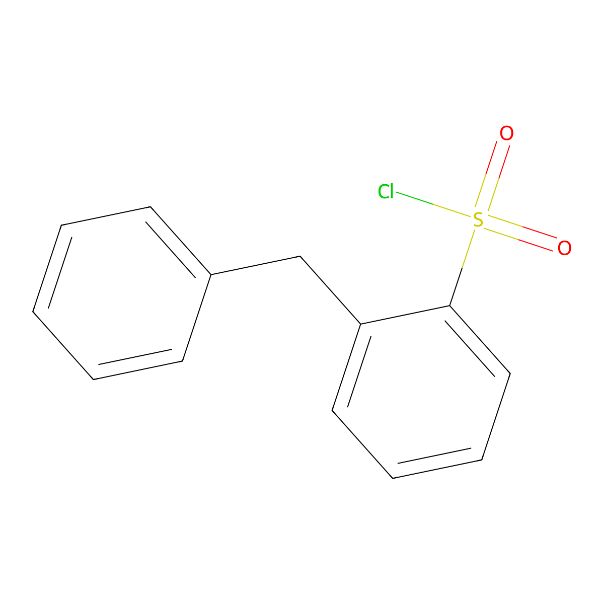 2-Benzylbenzene-1-sulfonyl chloride molecular structure, CAS 180908-71-8