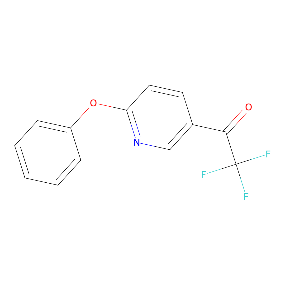 2,2,2-Trifluoro-1-(6-phenoxypyridin-3-yl)ethanone molecular structure, CAS 1809098-67-6
