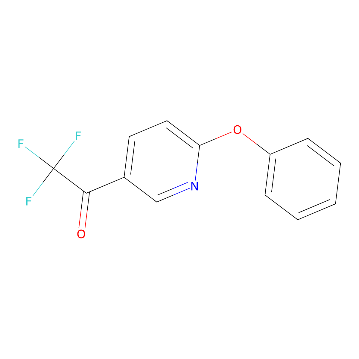 2,2,2-Trifluoro-1-(6-phenoxypyridin-3-yl)ethanone molecular structure, CAS 1809098-67-6