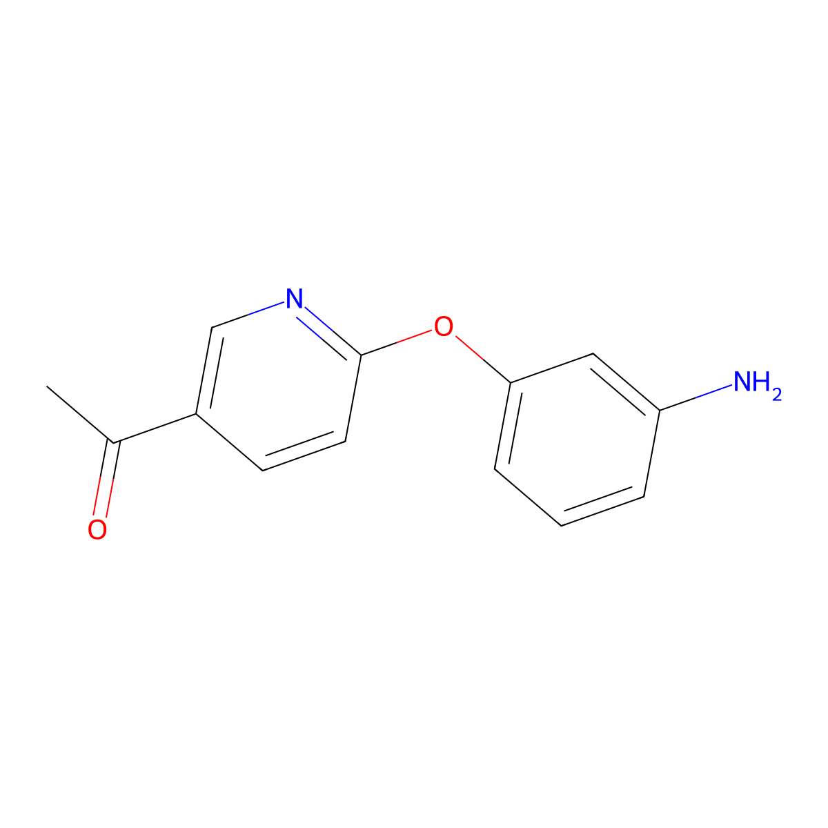 5-Acetyl-2-(3-aminophenoxy) pyridine molecular structure, CAS 1809098-72-3