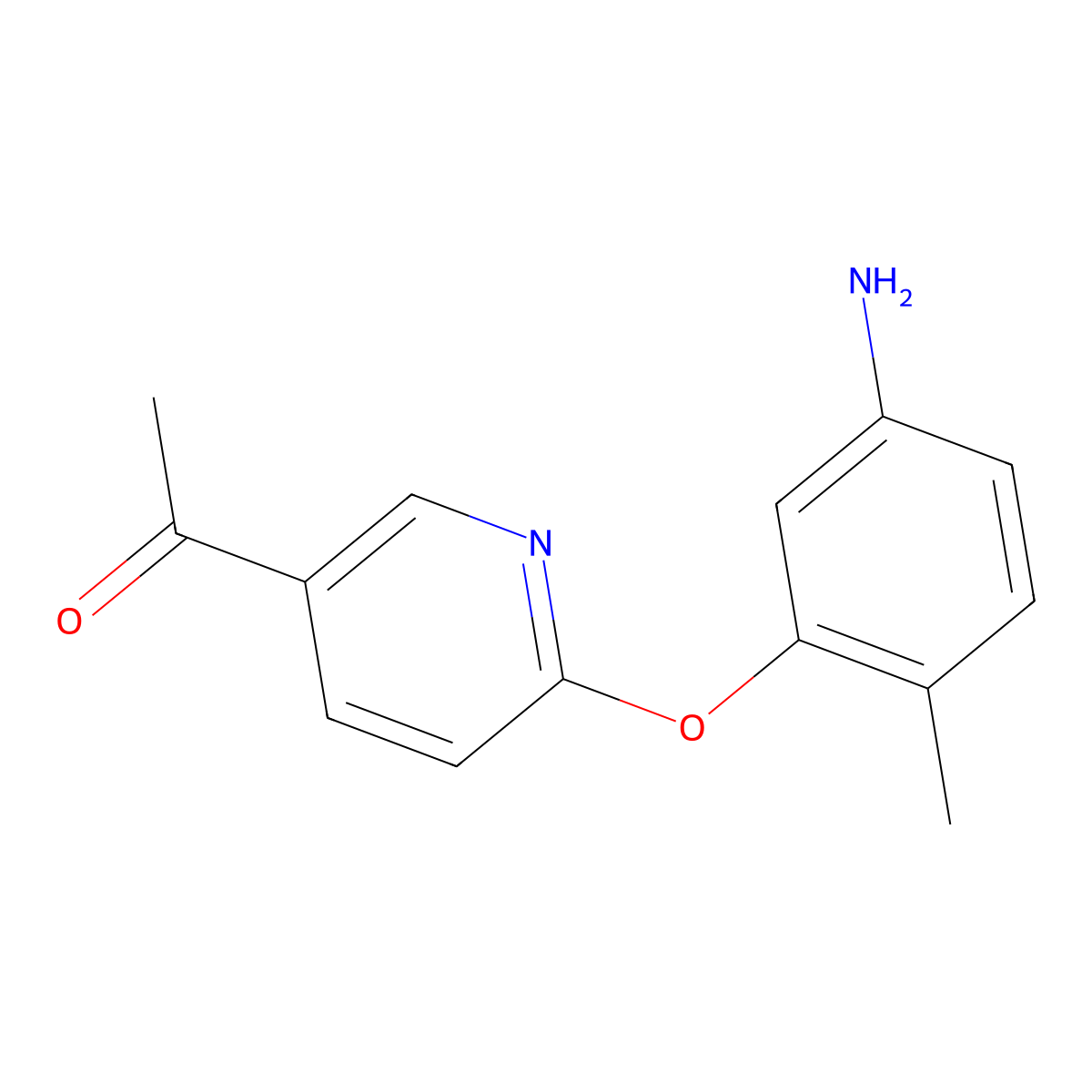 5-Acetyl-2-(2methyl-5-aminophenoxy) pyridine molecular structure, CAS 1809098-75-6