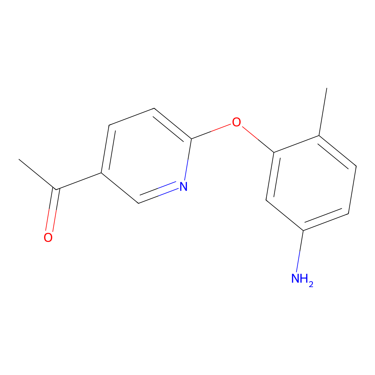 5-Acetyl-2-(2methyl-5-aminophenoxy) pyridine molecular structure, CAS 1809098-75-6