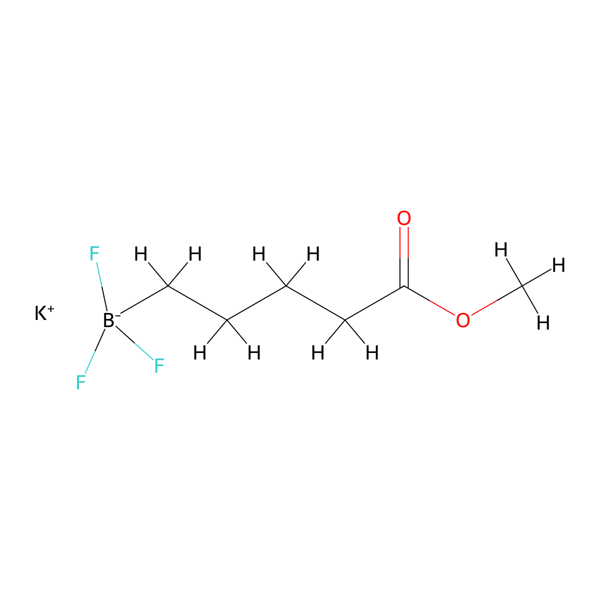 Potassium trifluoro(5-methoxy-5-oxopentyl)boranuide molecular structure, CAS 1809099-10-2