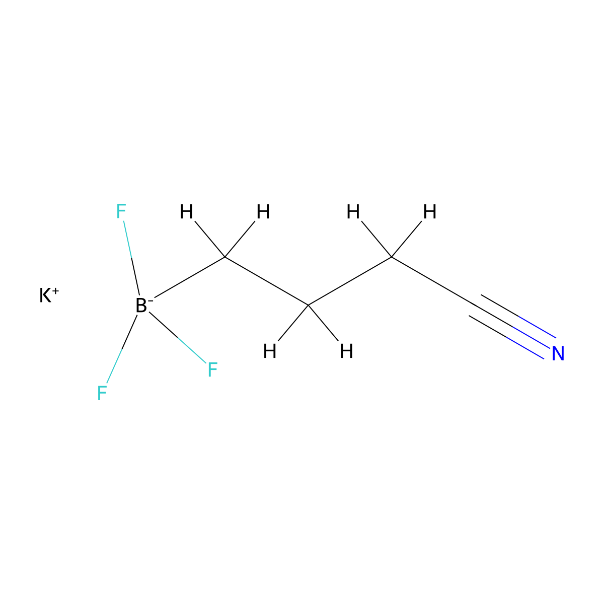 Potassium 3-cyanopropyltrifluoroborate molecular structure, CAS 1809099-12-4