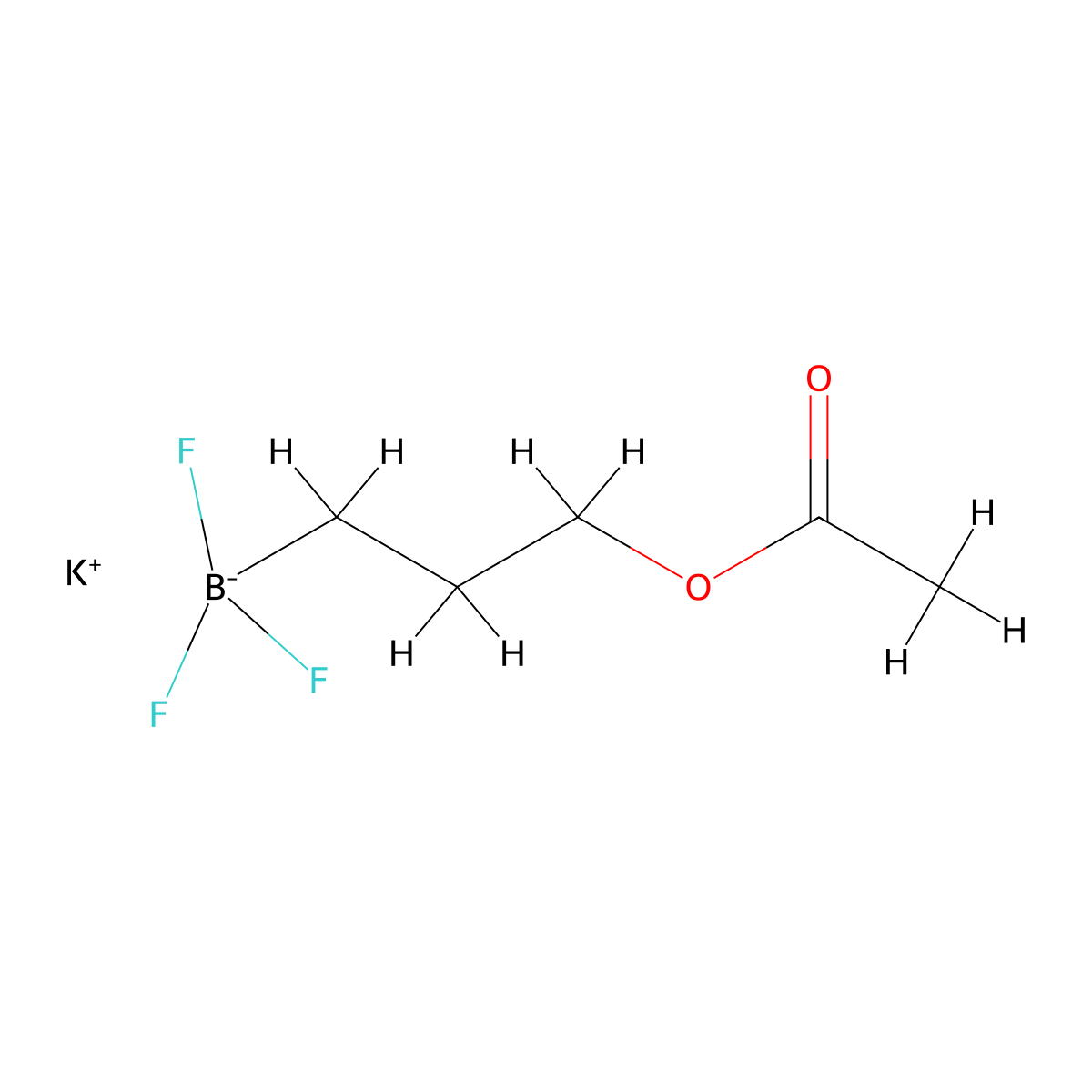 Potassium (3-acetoxypropyl)trifluoroborate molecular structure, CAS 1809099-14-6