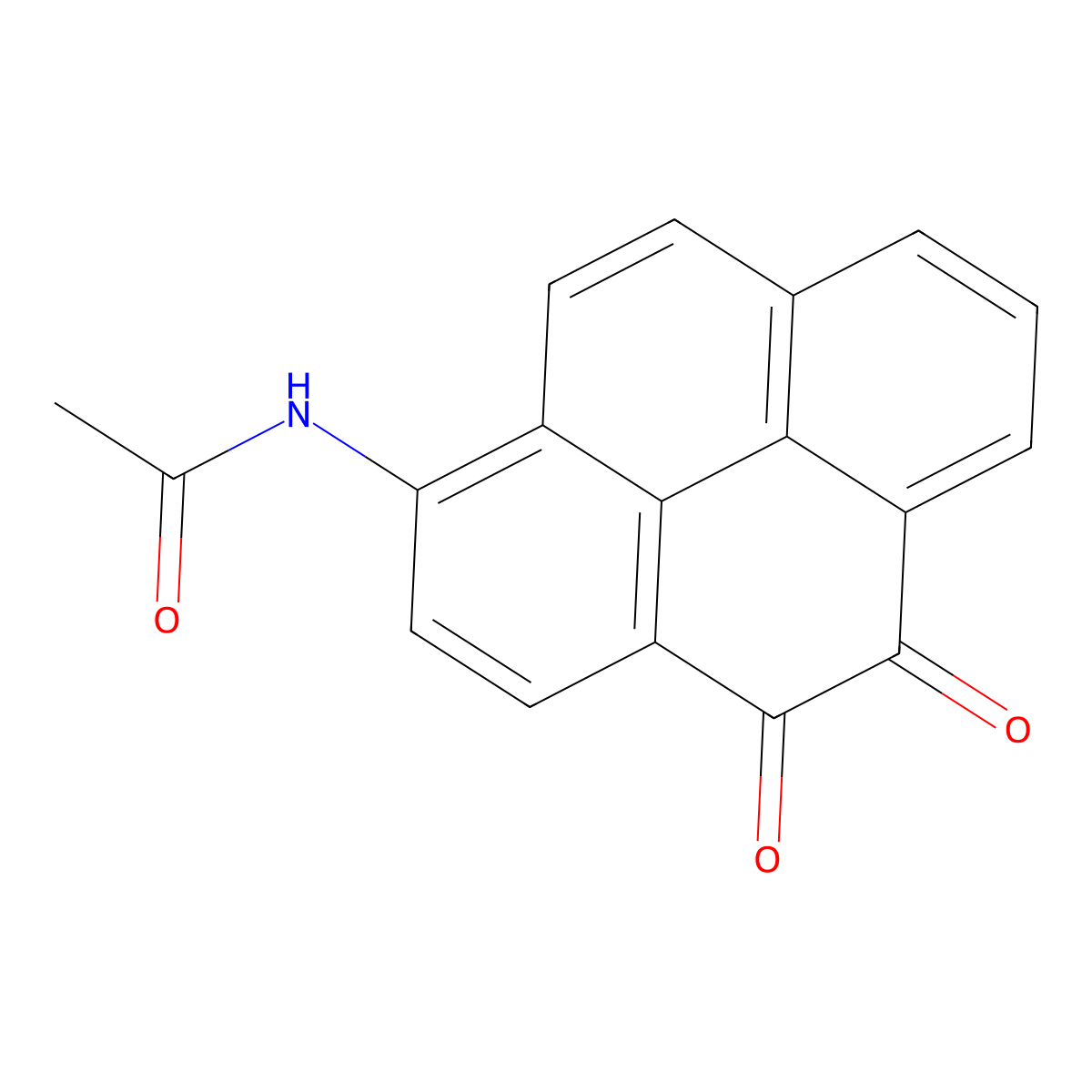 1-Acetamidopyrene-4,5-quinone molecular structure, CAS 180913-77-3