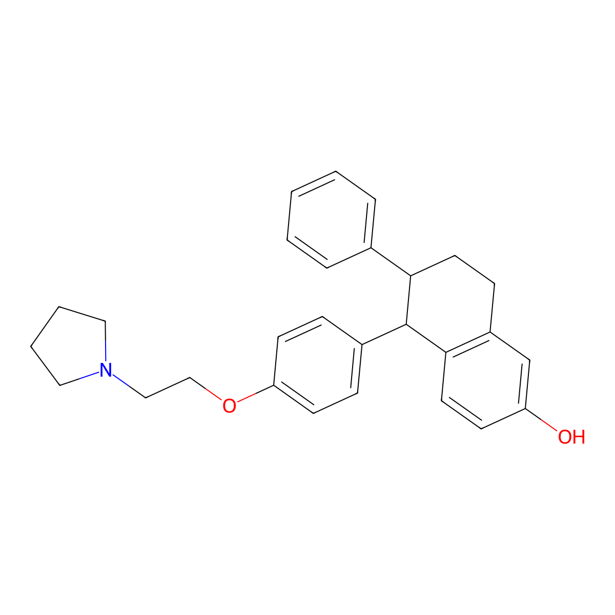 Lasofoxifene molecular structure, CAS 180915-78-0